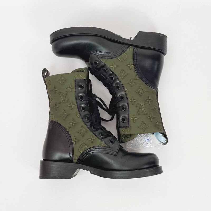 Louis Vuitton Louis Vuitton Metropolis Stylish Combat Boots 0079 Size US 6 / IT 36 - 8 Thumbnail