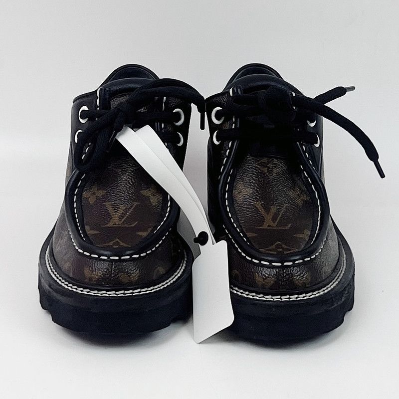 Louis Vuitton Louis Vuitton Beaubourg Monogram Platform Shoes 0079 Size US 6 / IT 36 - 2 Thumbnail