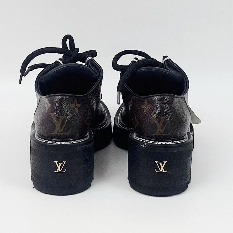 Louis Vuitton Louis Vuitton Beaubourg Monogram Platform Shoes 0079 Size US 6 / IT 36 - 5 Thumbnail