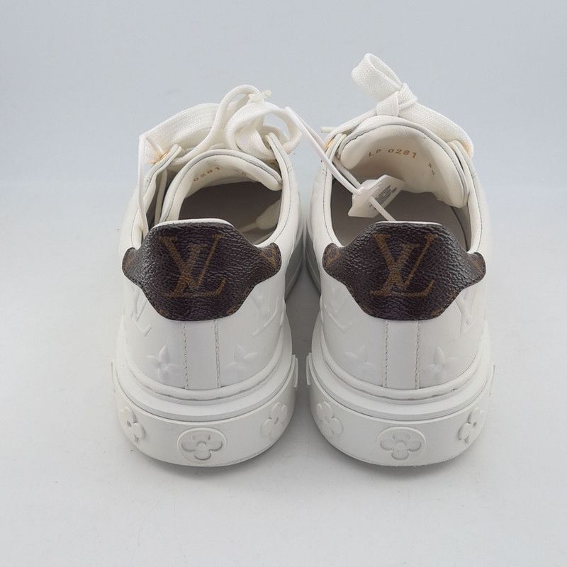 Louis Vuitton Louis Vuitton Time Out White Sneakers for Women 0079 Size US 5 / IT 35 - 3 Thumbnail