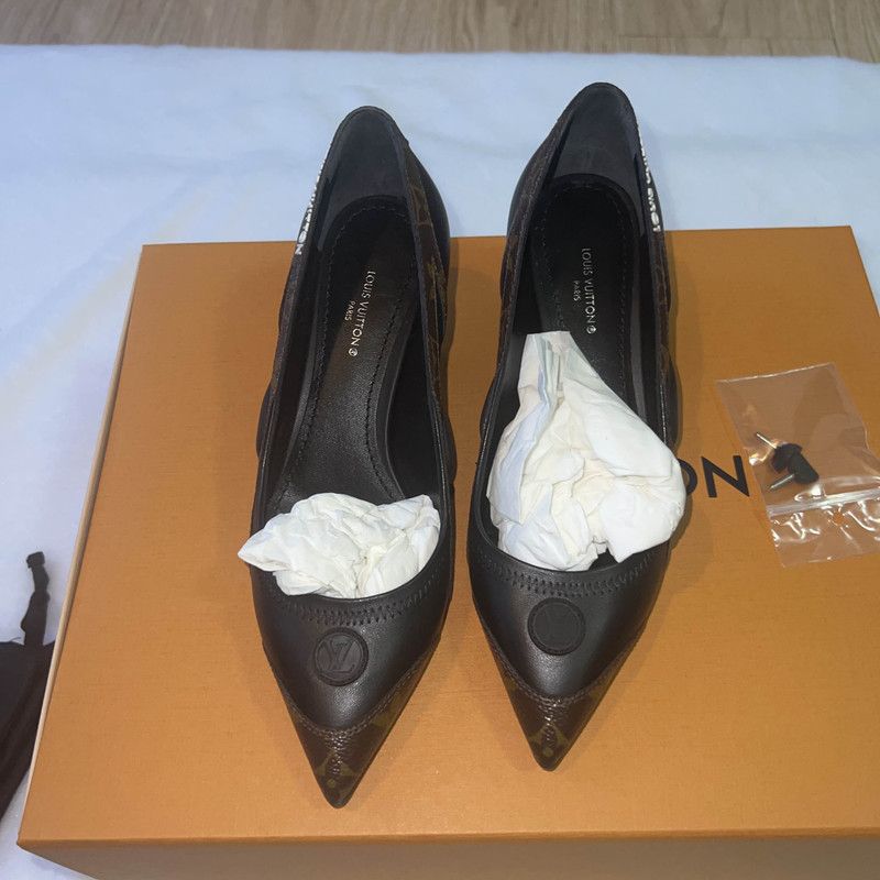 Louis Vuitton Louis Vuitton Archlight Low Heels in Brown Black 0079 Size US 5 / IT 35 - 2 Thumbnail