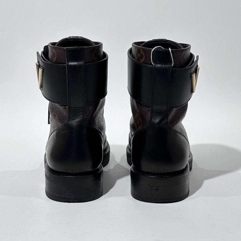 Louis Vuitton Louis Vuitton Brown Canvas Ankle Martin Boots 0079 Size US 5 / IT 35 - 5 Thumbnail