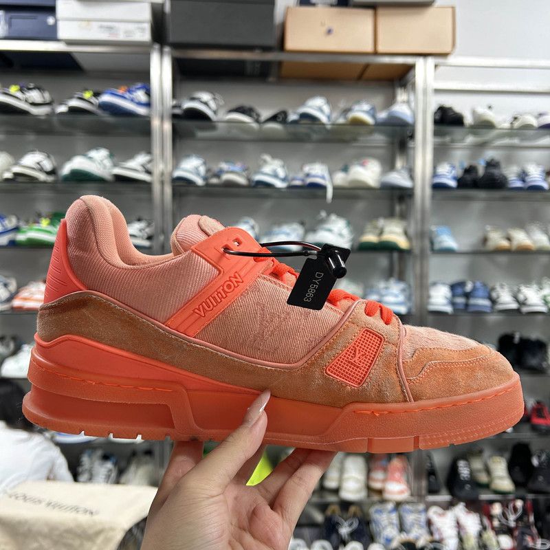 Louis Vuitton Virgil Abloh x Louis Vuitton Orange Trainers 0079 Size US 10 / IT 40 - 6 Thumbnail