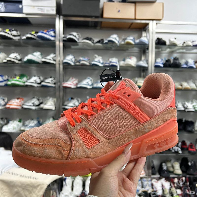 Louis Vuitton Virgil Abloh x Louis Vuitton Orange Trainers 0079 Size US 10 / IT 40 - 7 Thumbnail