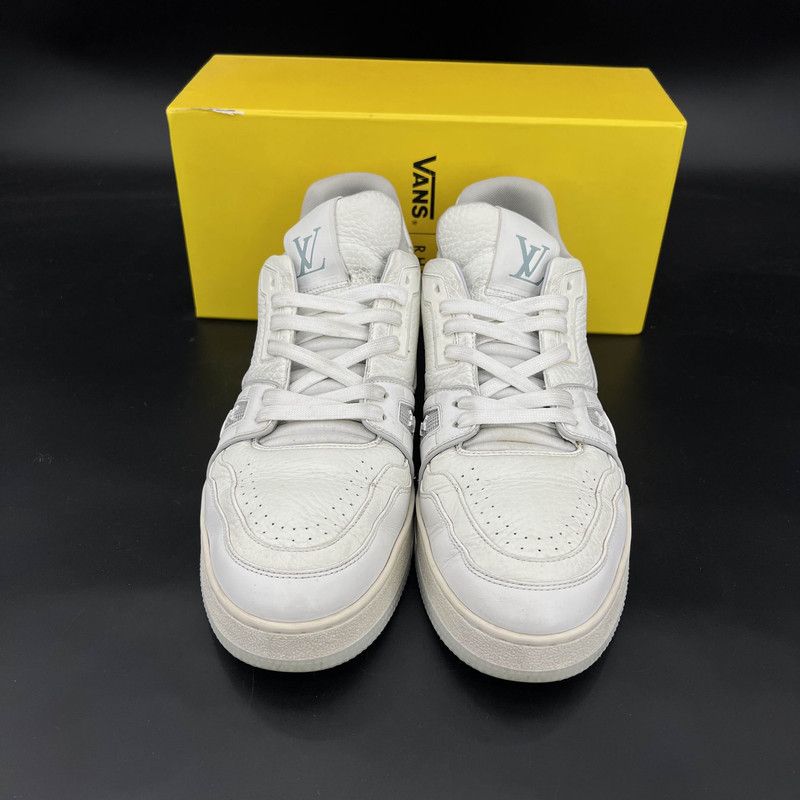 Louis Vuitton Louis Vuitton White Cement Low Top Trainers 0079 Size US 10 / IT 40 - 2 Thumbnail