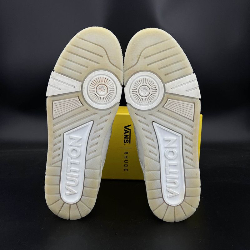 Louis Vuitton Louis Vuitton White Cement Low Top Trainers 0079 Size US 10 / IT 40 - 4 Thumbnail