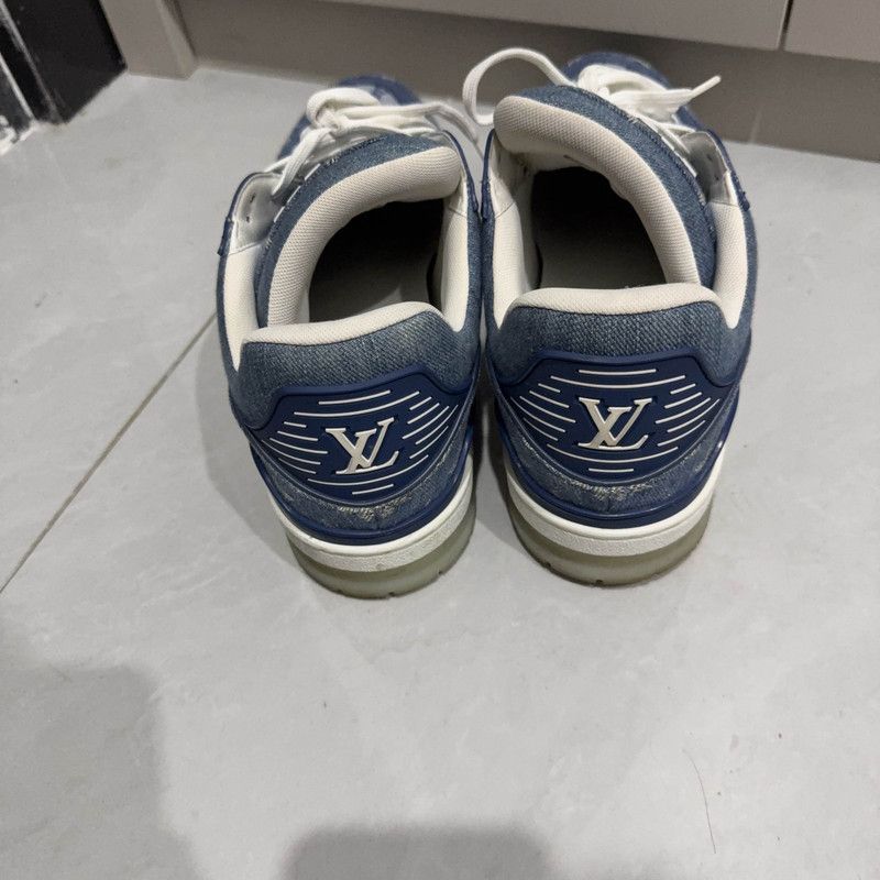Louis Vuitton Louis Vuitton Denim Low Top Trainer Sneakers 0079 Size US 10 / IT 40 - 3 Thumbnail