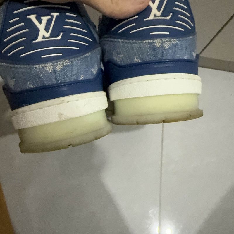 Louis Vuitton Louis Vuitton Denim Low Top Trainer Sneakers 0079 Size US 10 / IT 40 - 7 Thumbnail