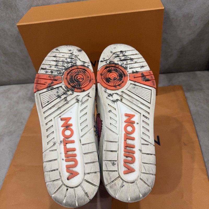 Louis Vuitton Yayoi Kusama x Louis Vuitton Trainer Sneakers 0079 Size US 11 / IT 41 - 4 Thumbnail