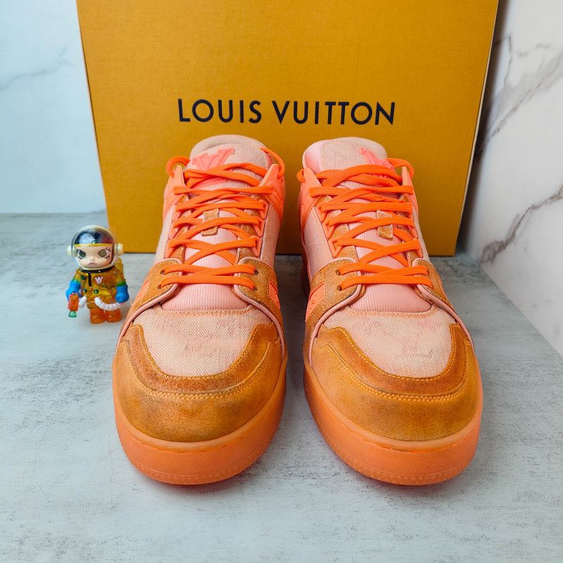 Louis Vuitton Virgil Abloh x Louis Vuitton Orange Trainers 0079 Size US 9 / IT 39 - 2 Thumbnail