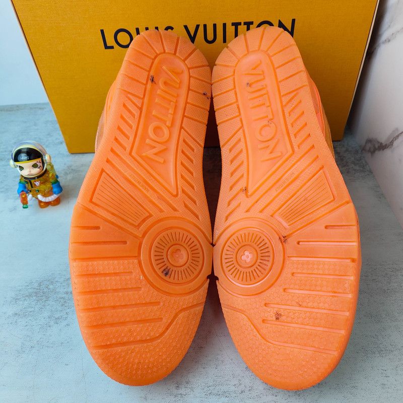 Louis Vuitton Virgil Abloh x Louis Vuitton Orange Trainers 0079 Size US 9 / IT 39 - 4 Thumbnail