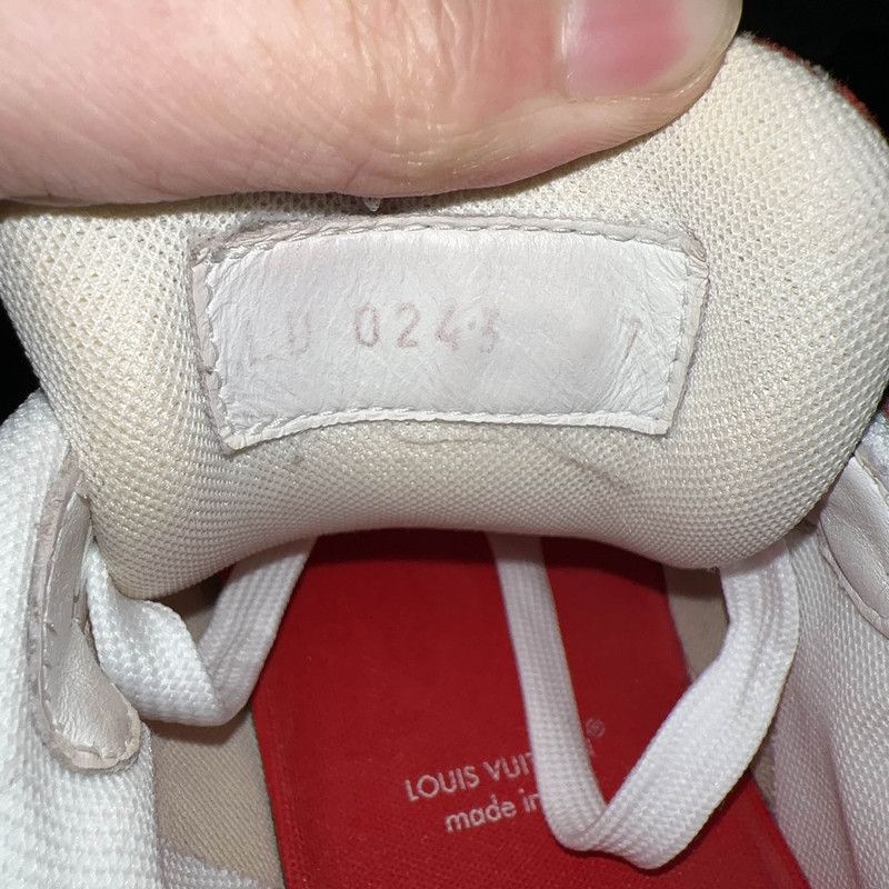 Louis Vuitton Louis Vuitton Red and White Trainer Sneakers 0079 Size US 9 / IT 39 - 5 Thumbnail