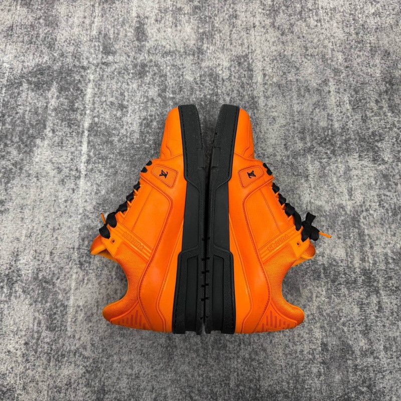 Louis Vuitton Louis Vuitton Trainer Low Top Sneakers in Orange 0079 Size US 11 / IT 41 - 6 Thumbnail