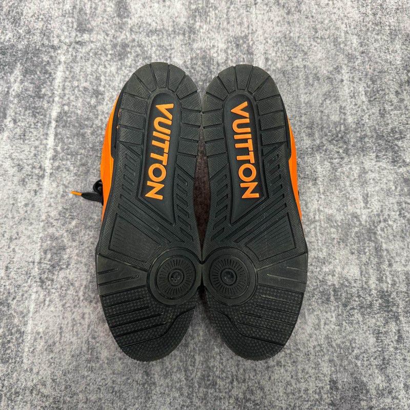 Louis Vuitton Louis Vuitton Trainer Low Top Sneakers in Orange 0079 Size US 11 / IT 41 - 4 Thumbnail