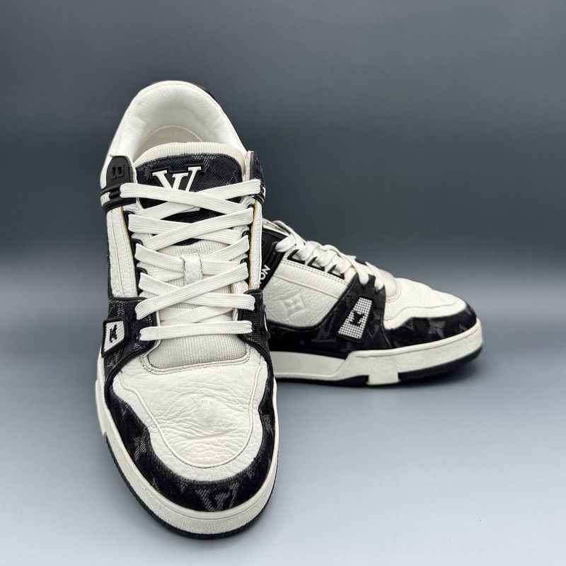 Louis Vuitton Louis Vuitton Panda Print Low Top Sneakers 0079 Size US 10 / IT 40 - 10 Thumbnail