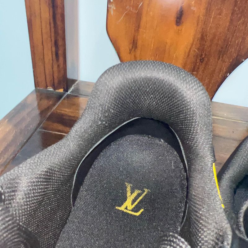 Louis Vuitton Nigo x Louis Vuitton Black Low-top Sneakers 0079 Size US 10 / IT 40 - 10 Thumbnail