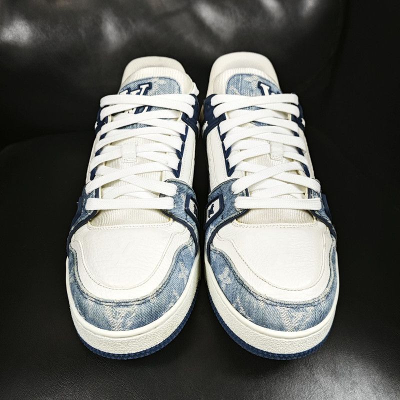 Louis Vuitton Louis Vuitton Denim Low-Top Sneakers for Casual Wear 0079 Size US 9 / IT 39 - 2 Thumbnail