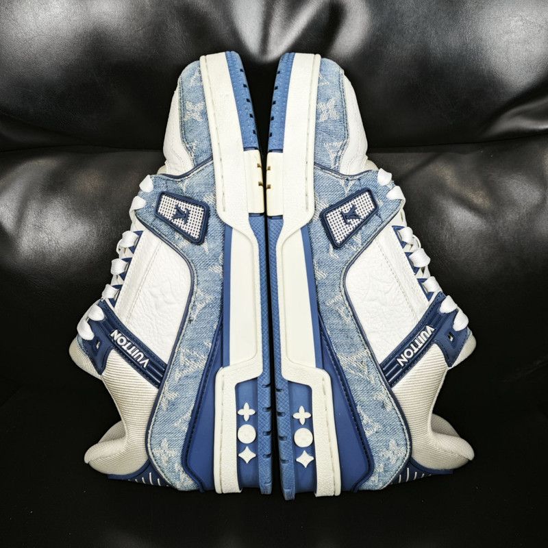 Louis Vuitton Louis Vuitton Denim Low-Top Sneakers for Casual Wear 0079 Size US 9 / IT 39 - 7 Thumbnail