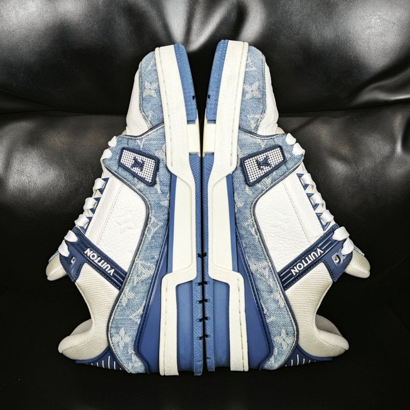 Louis Vuitton Louis Vuitton Denim Low-Top Sneakers for Casual Wear 0079 Size US 9 / IT 39 - 6 Thumbnail
