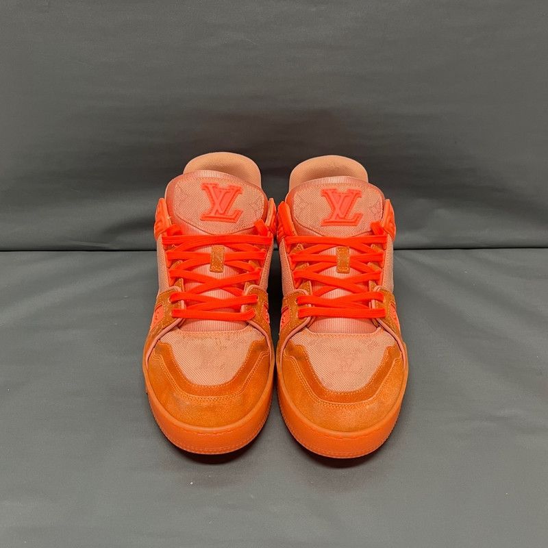 Louis Vuitton Louis Vuitton Virgil Trainer Sneakers in Orange 0079 Size US 9 / IT 39 - 2 Thumbnail