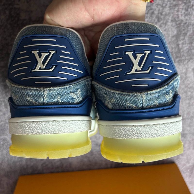 Louis Vuitton Louis Vuitton Trainer Denim Sneakers for Gift 0079 Size US 10 / IT 40 - 3 Thumbnail