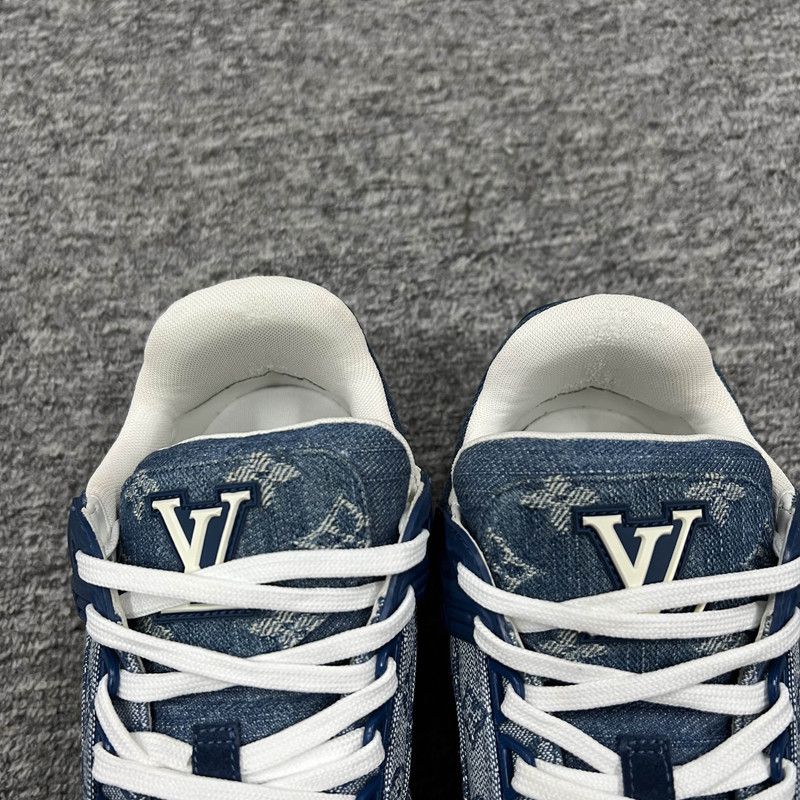 Louis Vuitton Louis Vuitton Denim Low-Top Trainer Sneakers 0079 Size US 9 / IT 39 - 8 Thumbnail