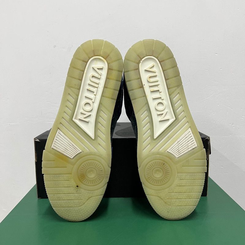 Louis Vuitton Louis Vuitton Denim Low-Top Trainer Sneakers 0079 Size US 9 / IT 39 - 4 Thumbnail