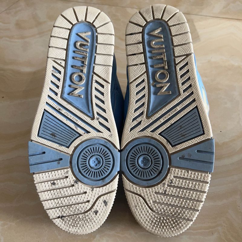 Louis Vuitton Louis Vuitton Blue Low-Top Skate Sneakers 0079 Size US 9 / IT 39 - 4 Thumbnail