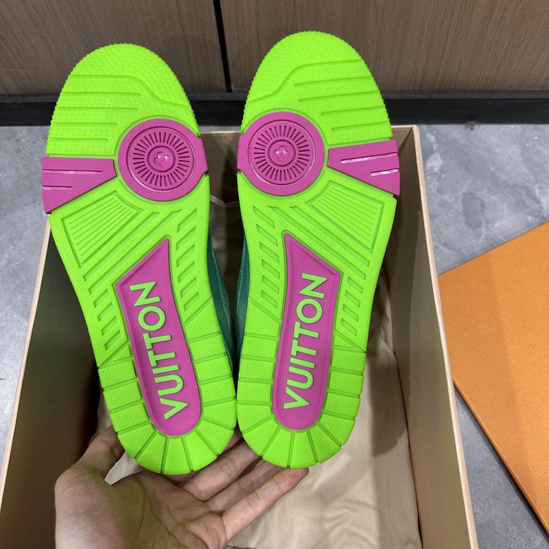 Louis Vuitton Louis Vuitton Trainer Fashion Sneakers in Blue Green 0079 Size US 10 / IT 40 - 4 Thumbnail