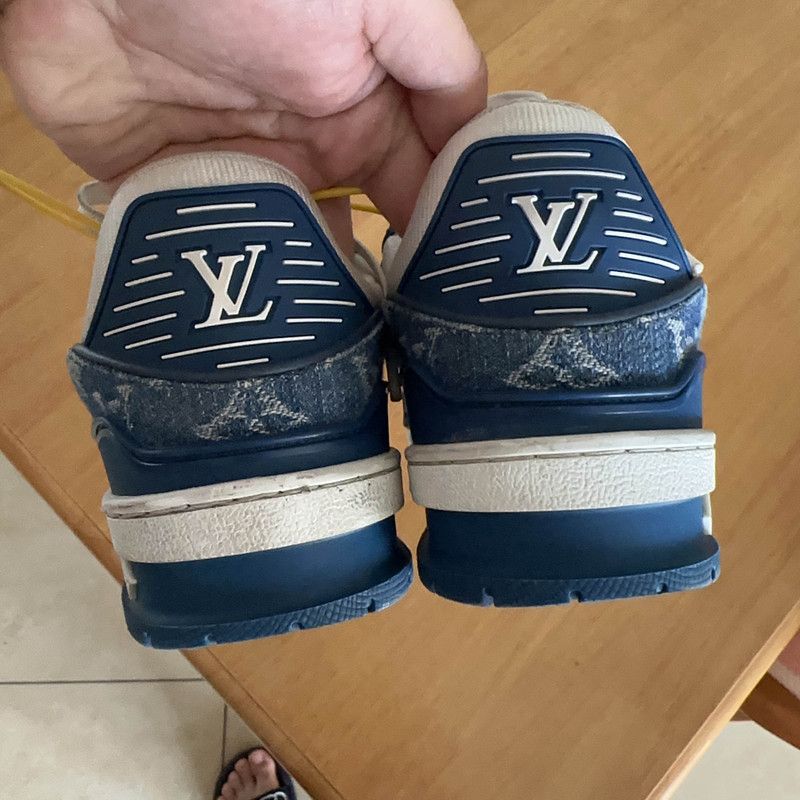Louis Vuitton Louis Vuitton Trainer Denim Low-Top Sneakers 0079 Size US 6 / IT 36 - 3 Thumbnail
