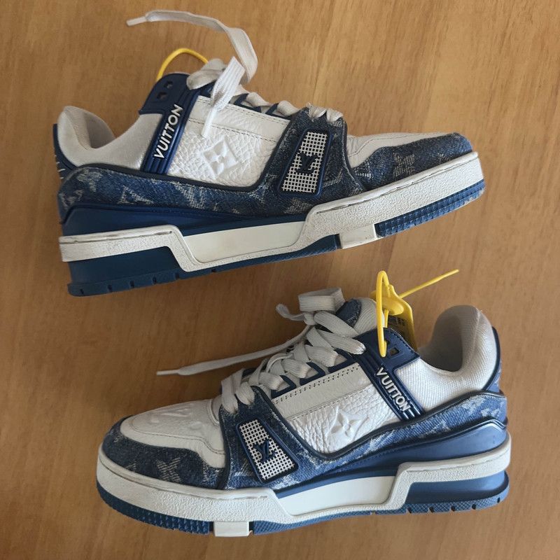 Louis Vuitton Louis Vuitton Trainer Denim Low-Top Sneakers 0079 Size US 6 / IT 36 - 7 Thumbnail