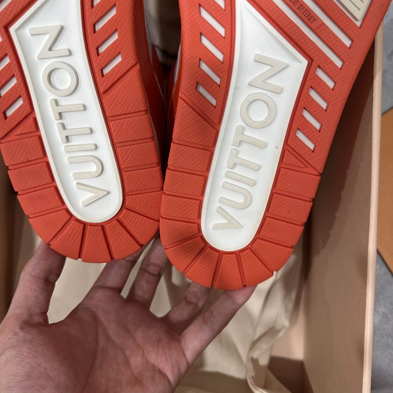 Louis Vuitton Louis Vuitton Trainer Orange Low-Top Sneakers 0079 Size US 10 / IT 40 - 9 Thumbnail