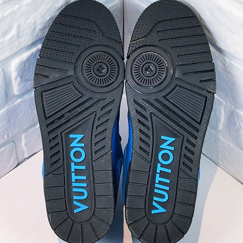 Louis Vuitton Louis Vuitton Blue Casual Low-Top Sneakers 0079 Size US 11 / IT 41 - 5 Thumbnail