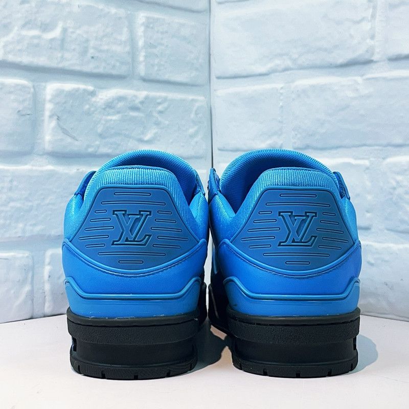 Louis Vuitton Louis Vuitton Blue Casual Low-Top Sneakers 0079 Size US 11 / IT 41 - 4 Thumbnail