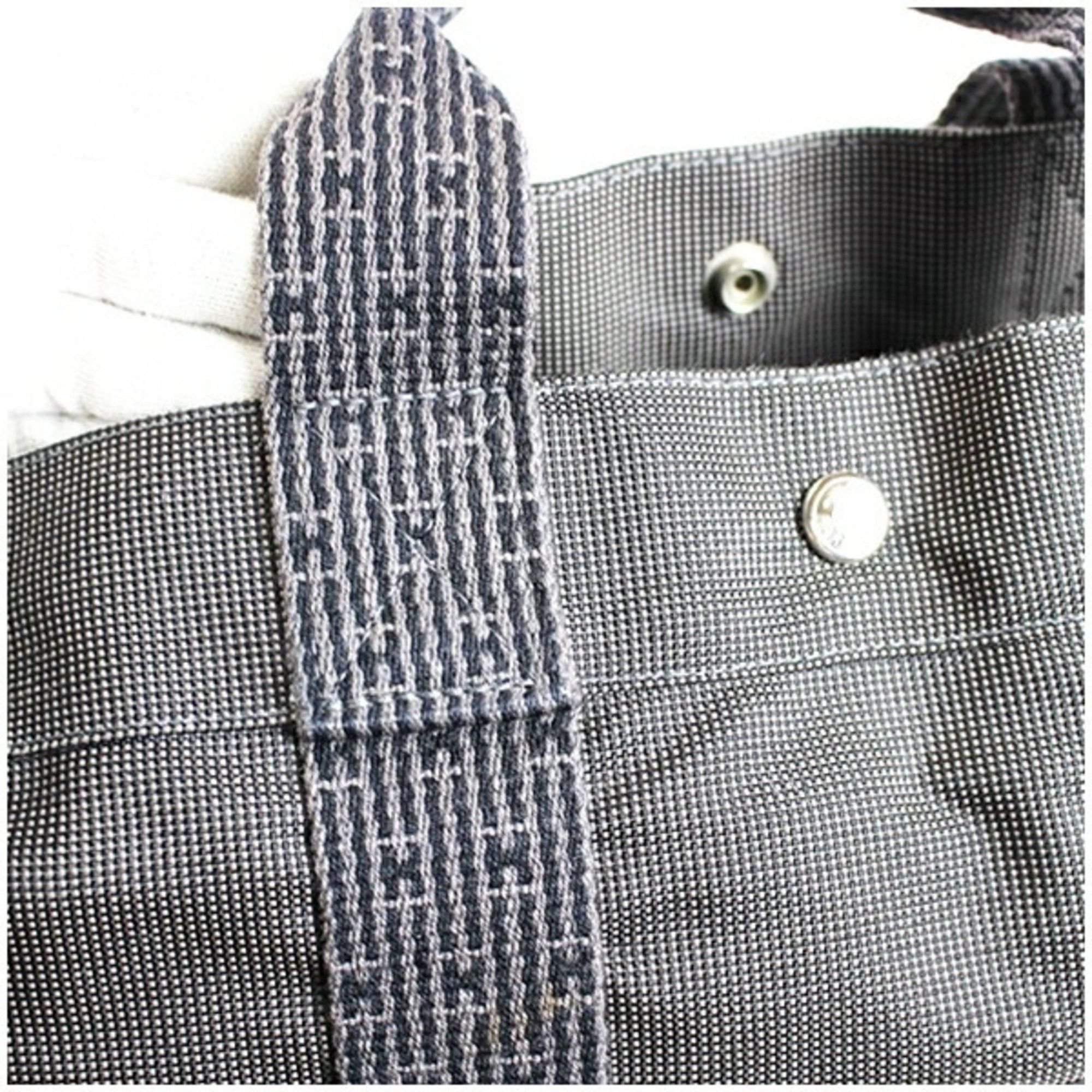 Hermes Hermes Hermès Air Line MM Canvas Tote Bag, Gray, for Men and Women Size ONE SIZE - 8 Thumbnail