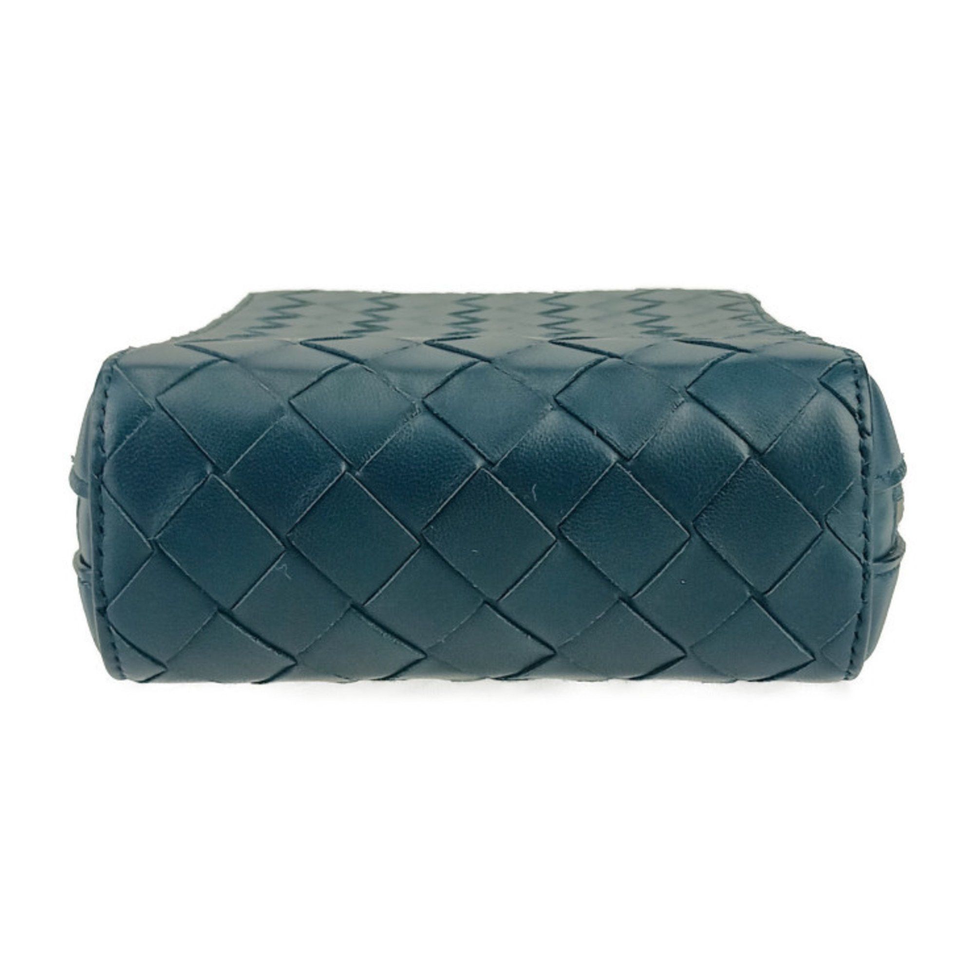 Bottega Veneta BOTTEGA VENETA Intrecciato Small The Valve Shoulder/Crossbody Bag 592692 VO0BI Blue Leather for Men and Women Size ONE SIZE - 4 Thumbnail