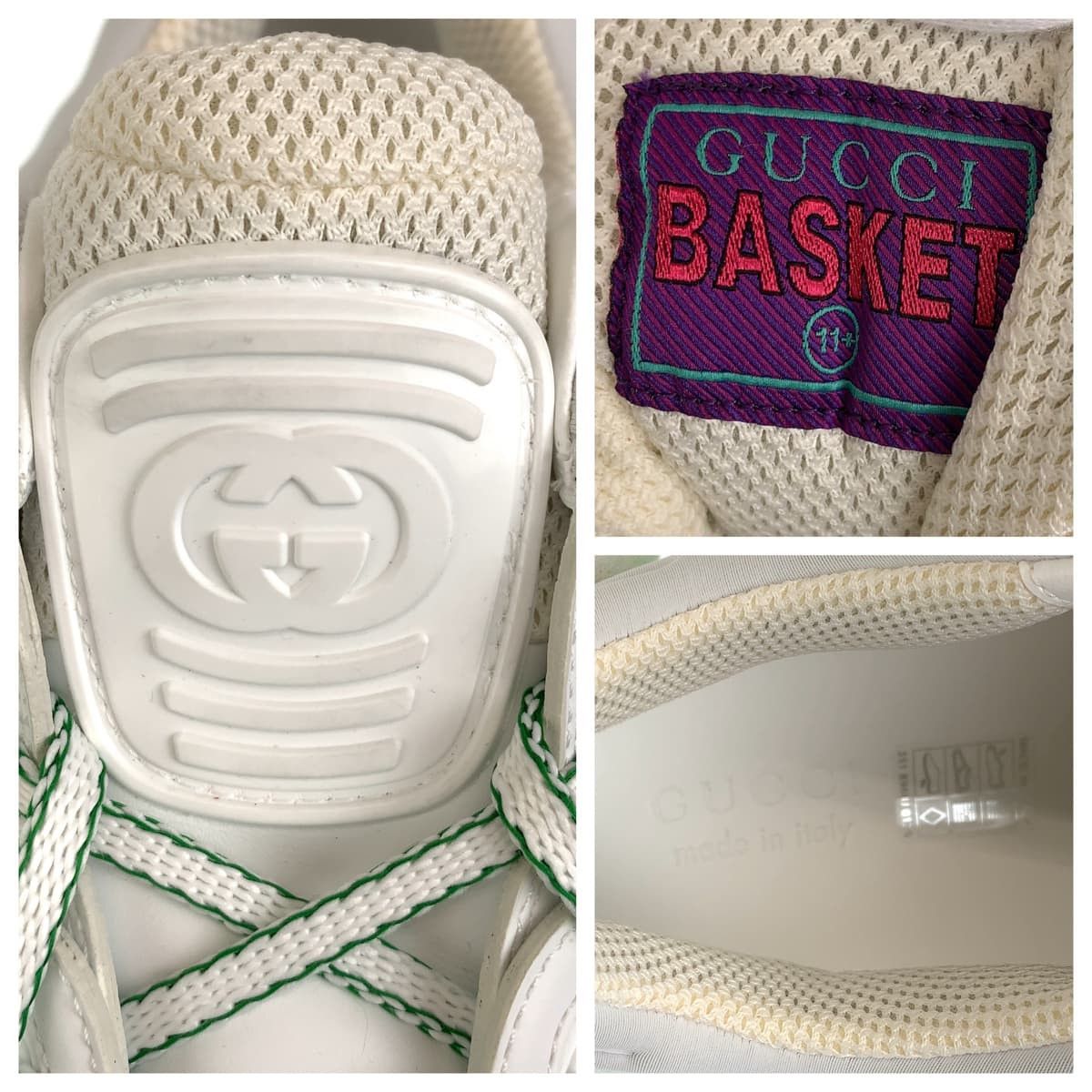 Gucci Gucci Gucci Basket GG Canvas Leather Sneakers Canvas Shoes DUTY FREE for USA Size ONE SIZE - 8 Thumbnail