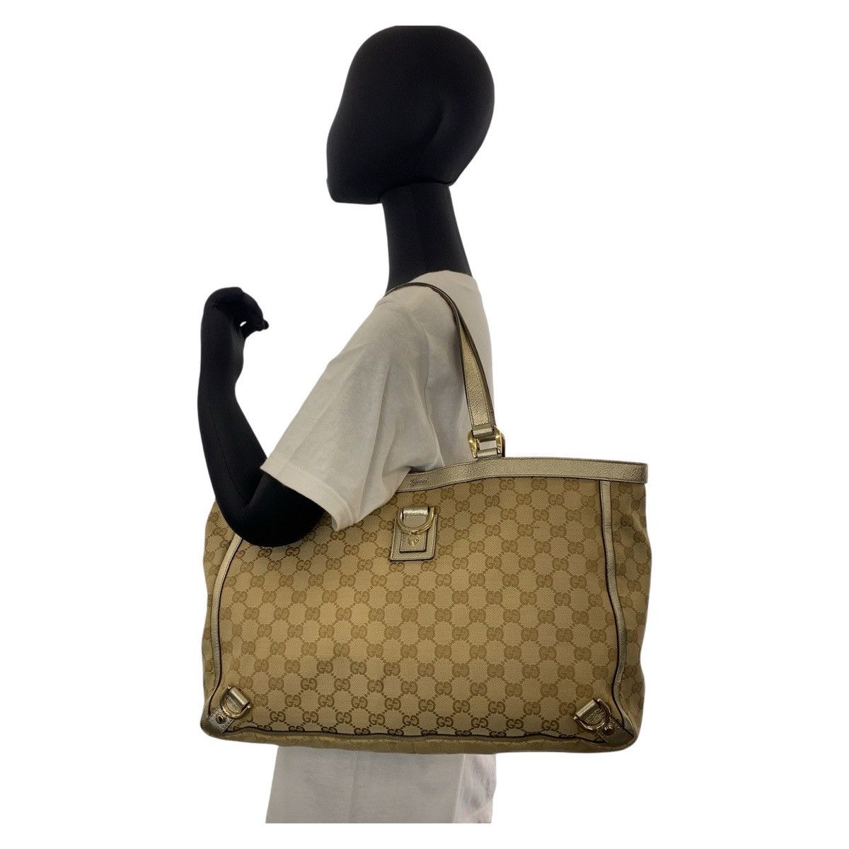 Gucci Gucci Gucci Abbey GG Canvas Leather 2way Bag Canvas Shoulder Bag 141472 DUTY FREE for USA Size ONE SIZE - 9 Thumbnail