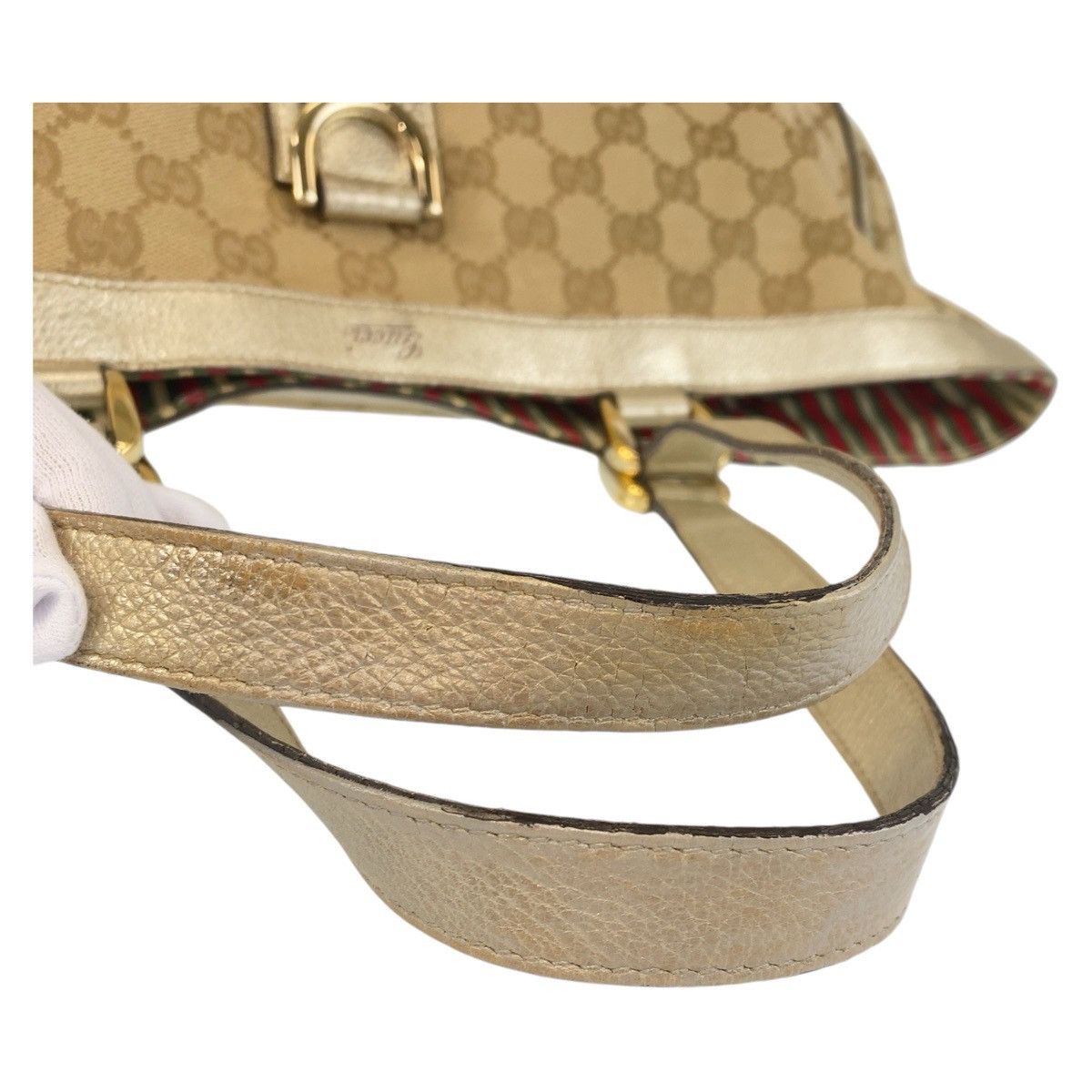 Gucci Gucci Gucci Abbey GG Canvas Leather 2way Bag Canvas Shoulder Bag 141472 DUTY FREE for USA Size ONE SIZE - 7 Thumbnail