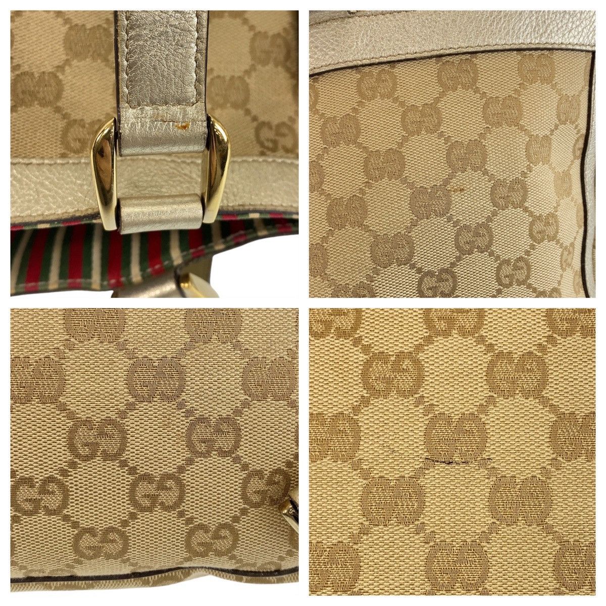 Gucci Gucci Gucci Abbey GG Canvas Leather 2way Bag Canvas Shoulder Bag 141472 DUTY FREE for USA Size ONE SIZE - 8 Thumbnail