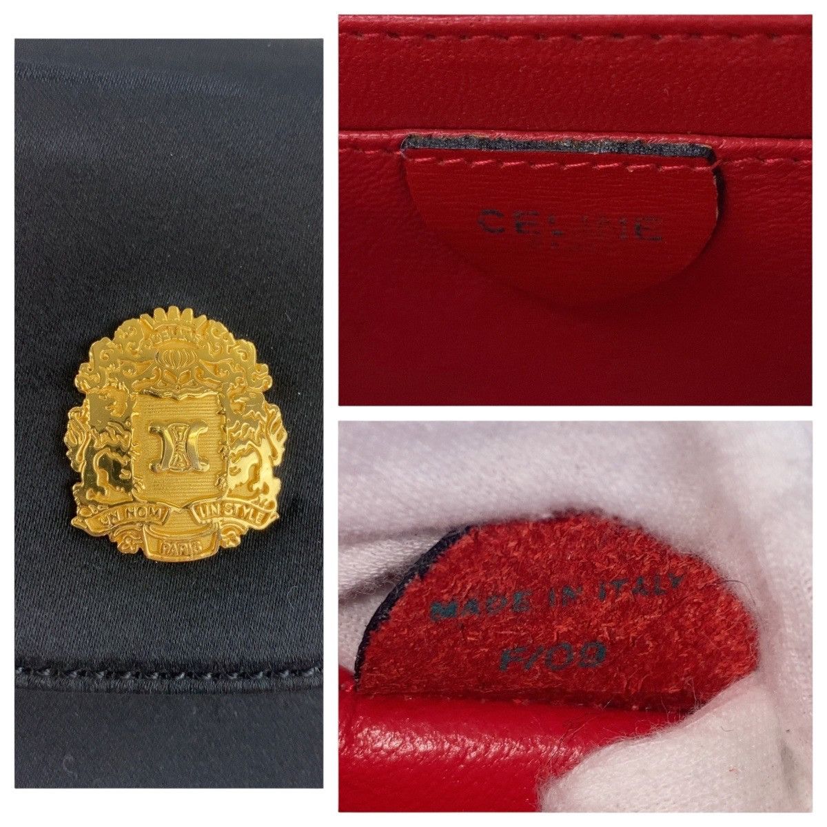 Celine Celine Celine Triomphe Blason Satin Chain Shoulder Bag Others Shoulder Bag DUTY FREE for USA Size ONE SIZE - 6 Thumbnail
