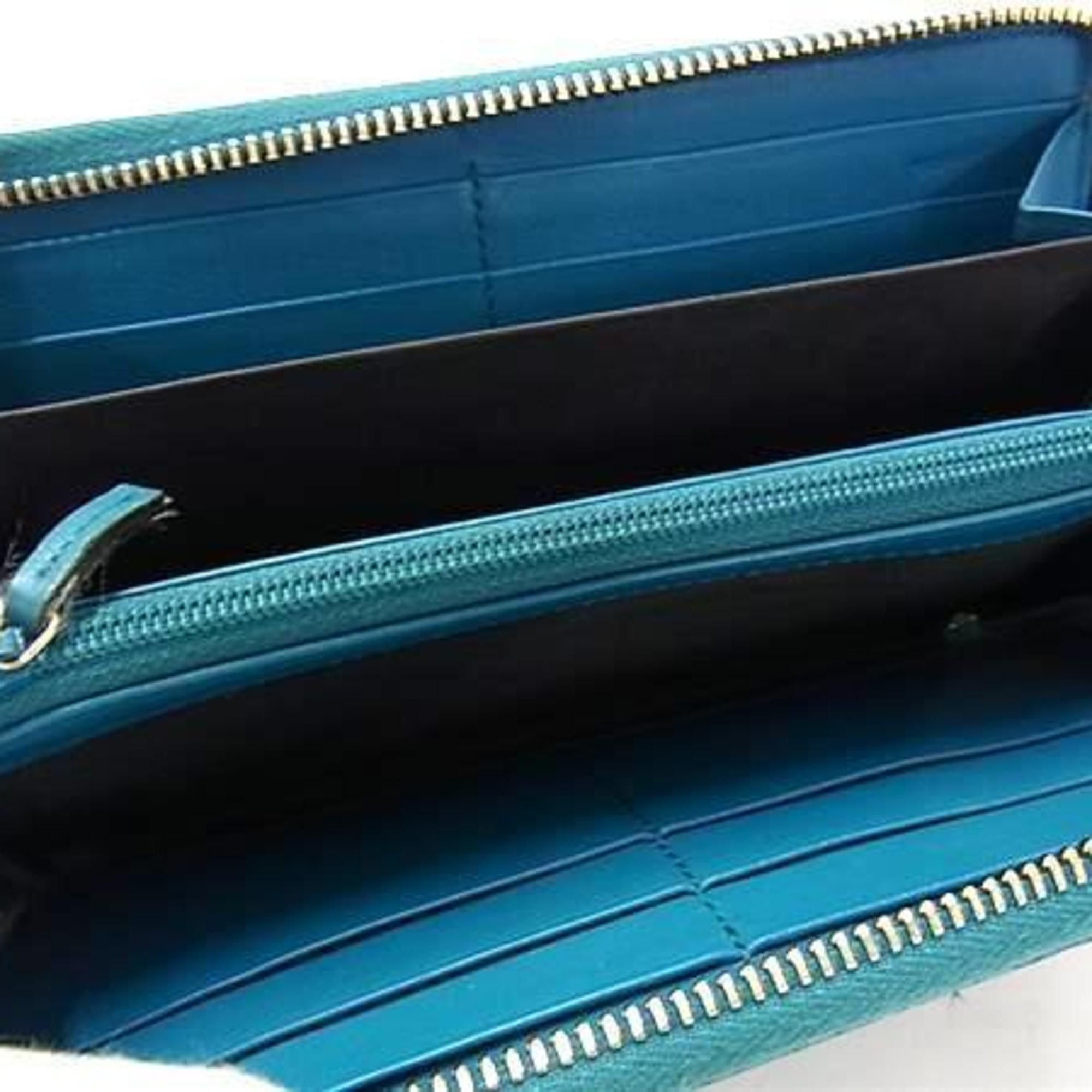 Gucci GUCCI Soho Interlocking G Long Wallet 308004 Blue-Green Leather Round for Men and Women Size ONE SIZE - 3 Thumbnail
