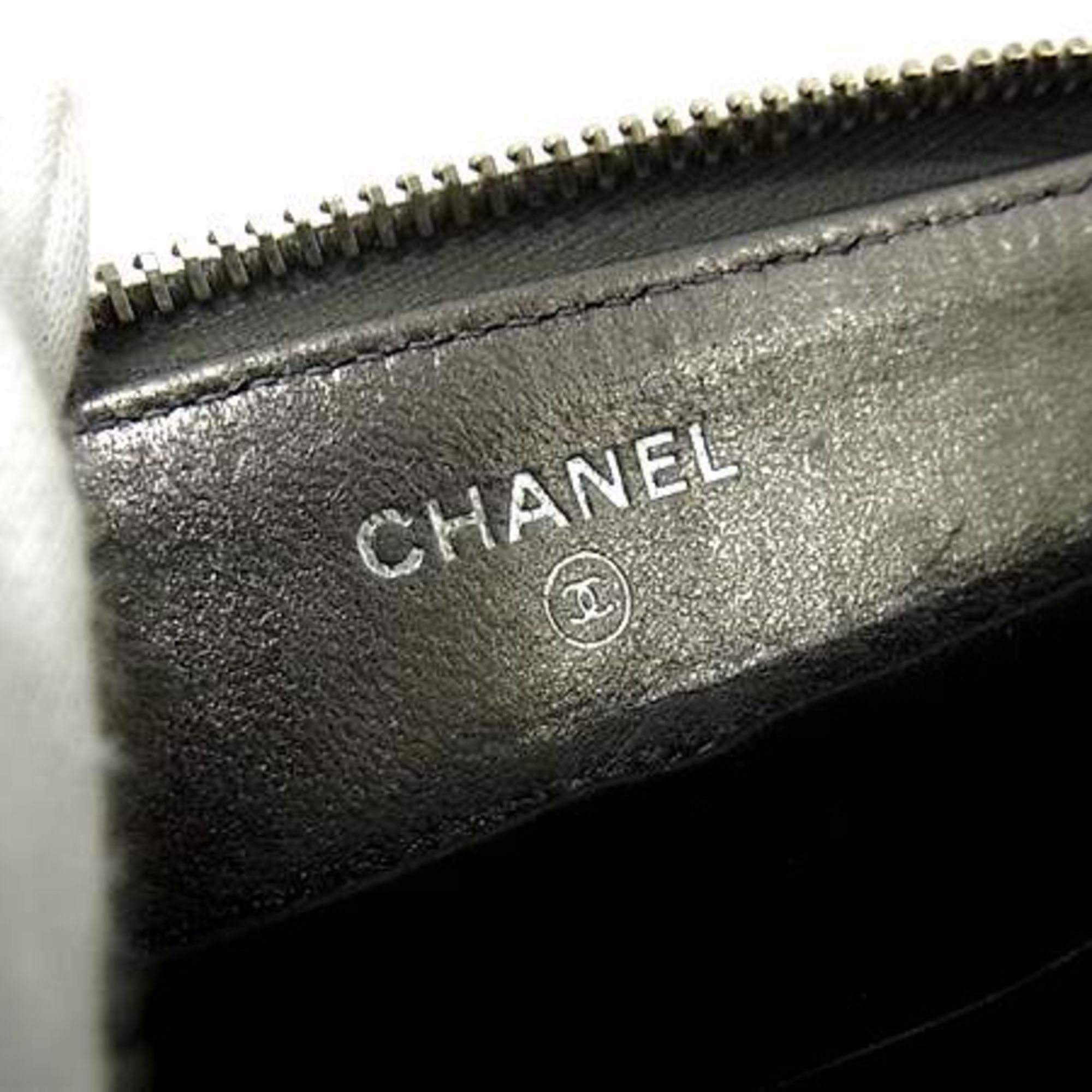 Chanel CHANEL New Travel Line Wallet - Gray Leather Men's/Women's Coco Mark Size ONE SIZE - 5 Thumbnail