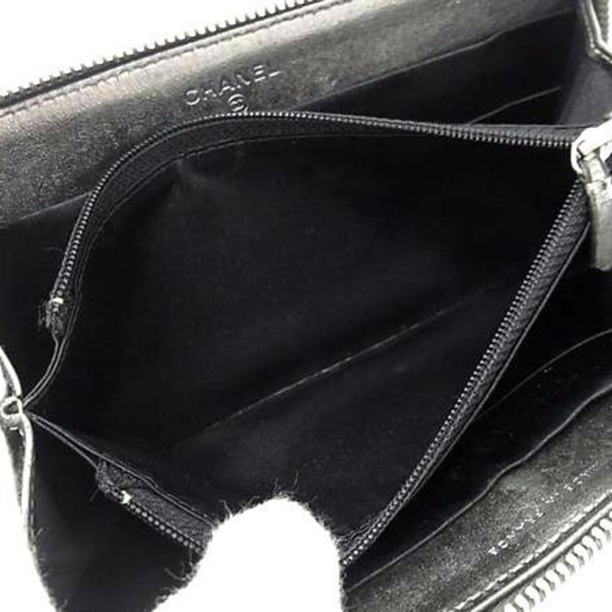 Chanel CHANEL New Travel Line Wallet - Gray Leather Men's/Women's Coco Mark Size ONE SIZE - 4 Thumbnail