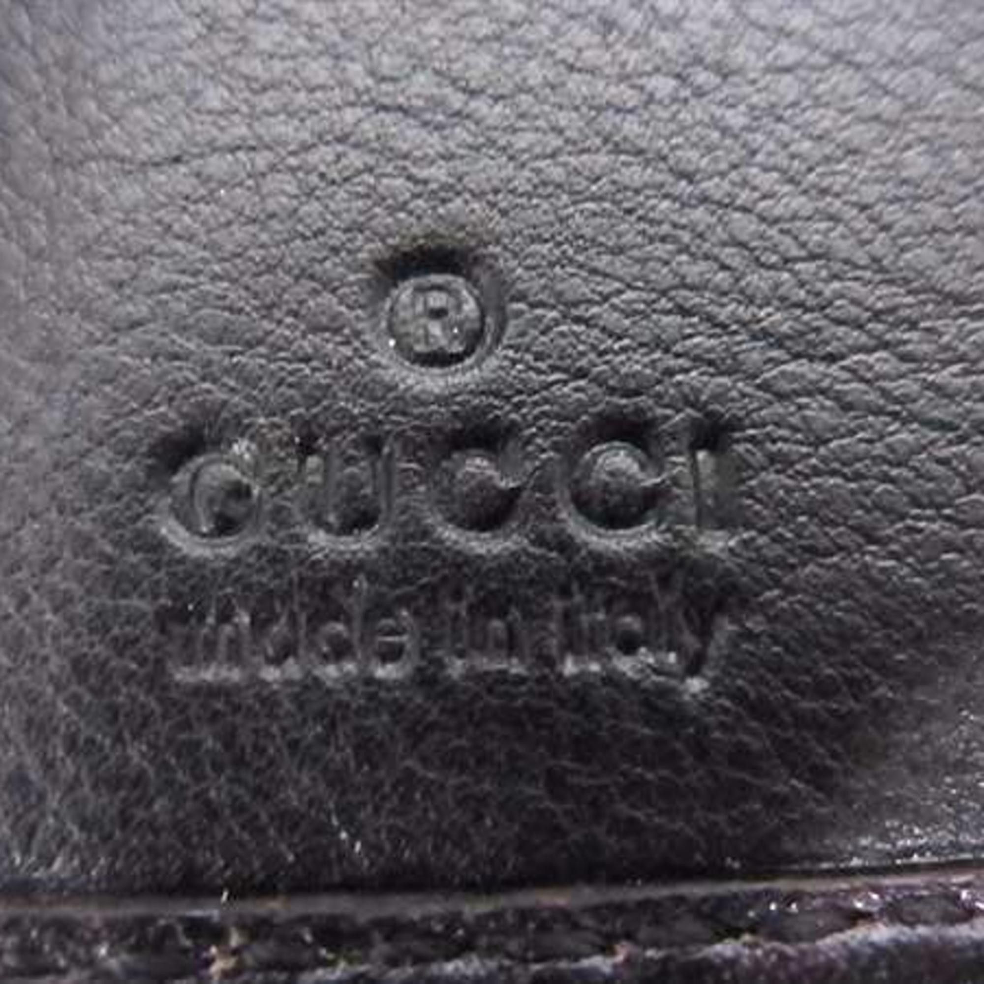 Gucci GUCCI Guccissima Bifold Wallet 112716 1147 Brown Leather Women's Size ONE SIZE - 6 Thumbnail