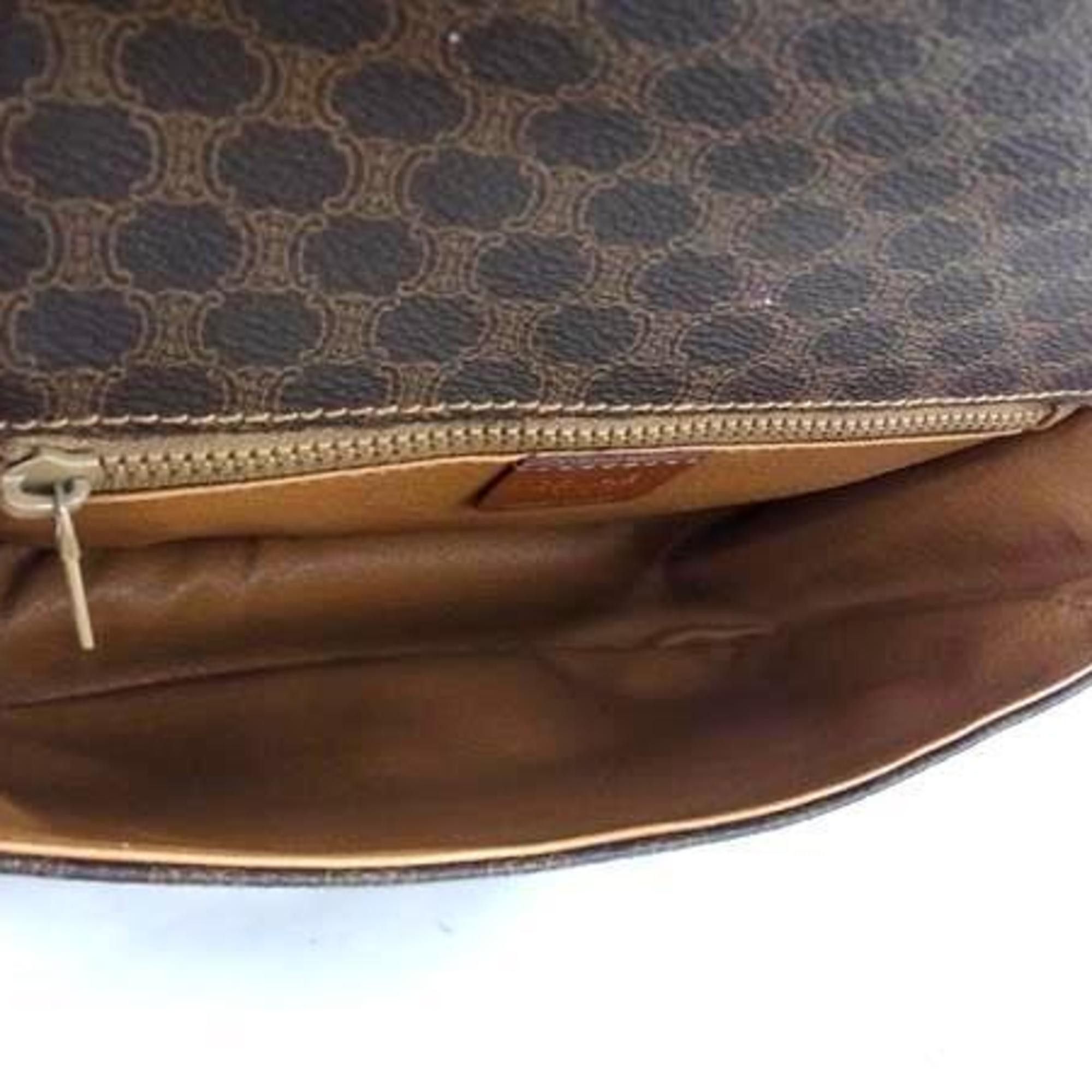 Celine CELINE Macadam Shoulder Bag - Brown Leather for Men and Women Size ONE SIZE - 4 Thumbnail