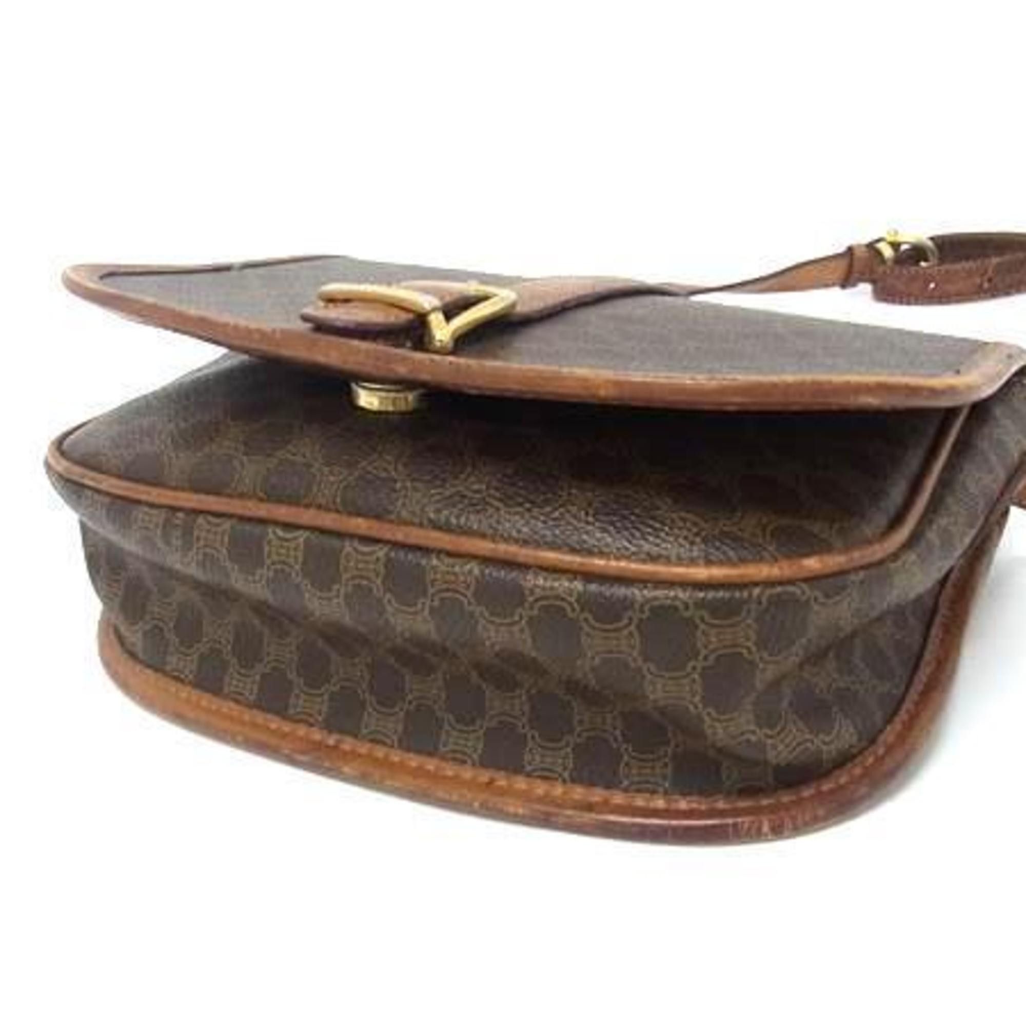 Celine CELINE Macadam Shoulder Bag - Brown Leather for Men and Women Size ONE SIZE - 2 Thumbnail