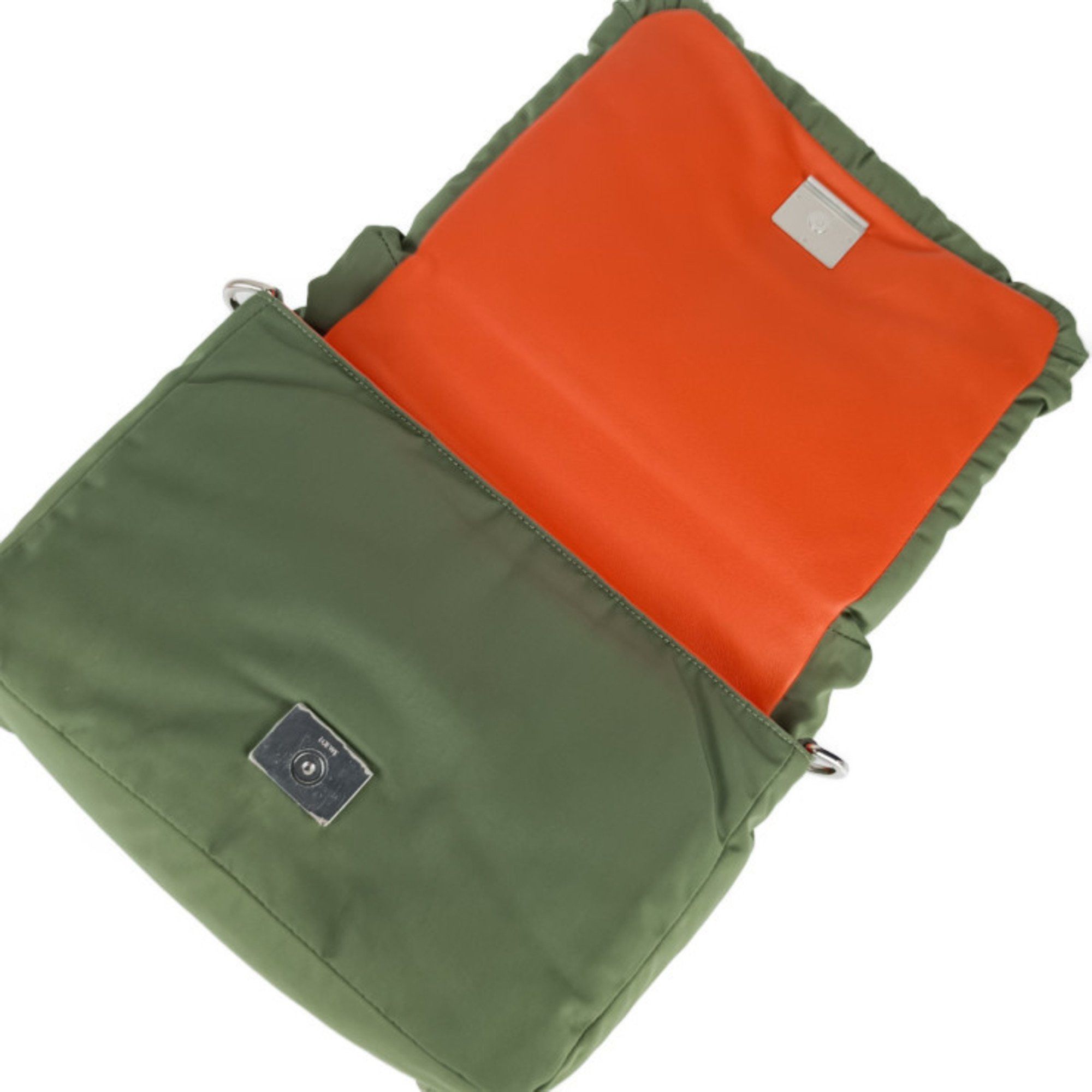 Loewe LOEWE GOYA PUFFER Shoulder/Crossbody Bag B896G22 Khaki Orange Nylon for Men and Women Size ONE SIZE - 7 Thumbnail