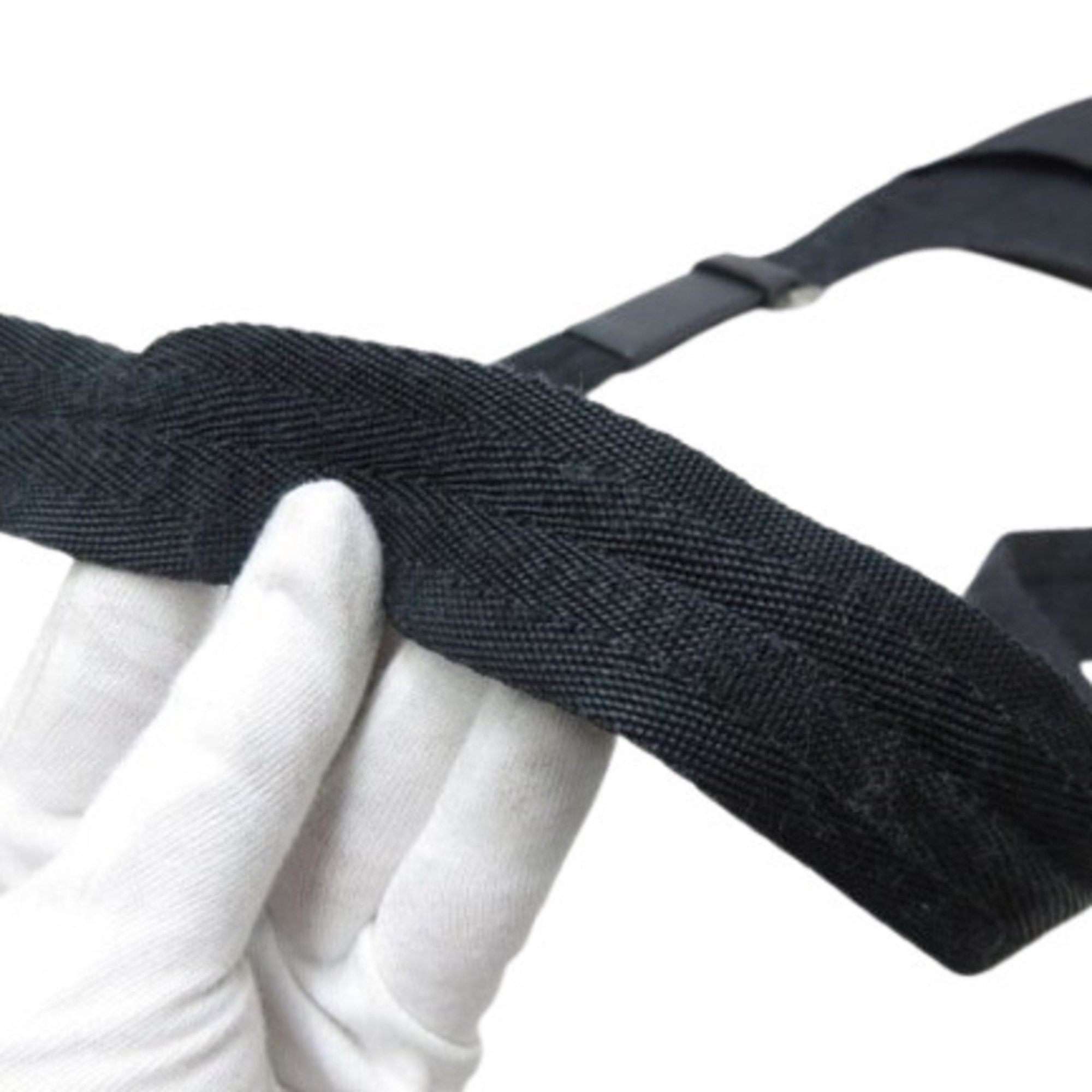 Prada PRADA Triangle Shoulder Bag - Black Nylon and Leather, Men's Women's, No Gusset, Mark Size ONE SIZE - 6 Thumbnail