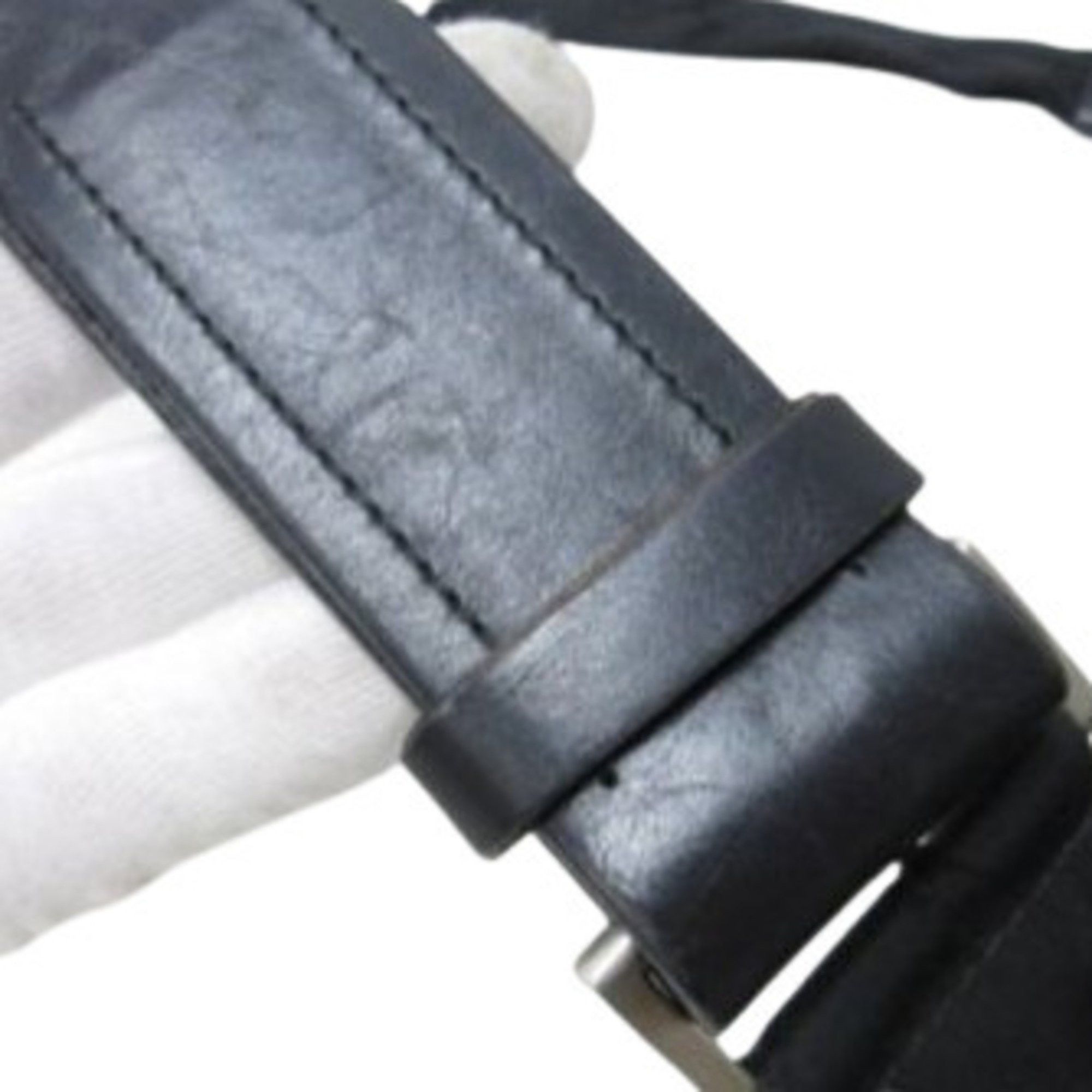 Prada PRADA Triangle Shoulder Bag - Black Nylon and Leather, Men's Women's, No Gusset, Mark Size ONE SIZE - 7 Thumbnail